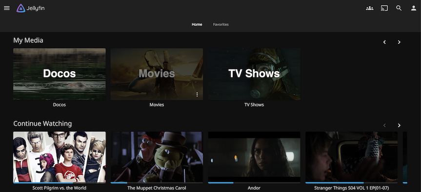 Jellyfin screenshot