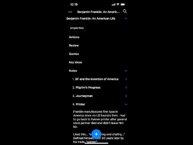 Plain Org Ben Franklin notes Plain Org Ben Franklin notes