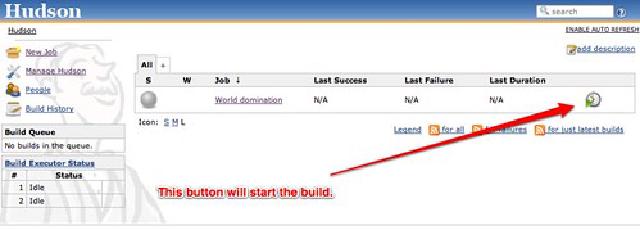 Hudson - click to start build